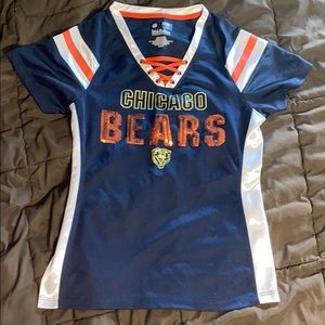 Chicago Bears Women’s Jersey shirt with SEQUINS!